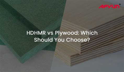 Navigating Choices: Plywood vs. HDHMR for Your Projects.